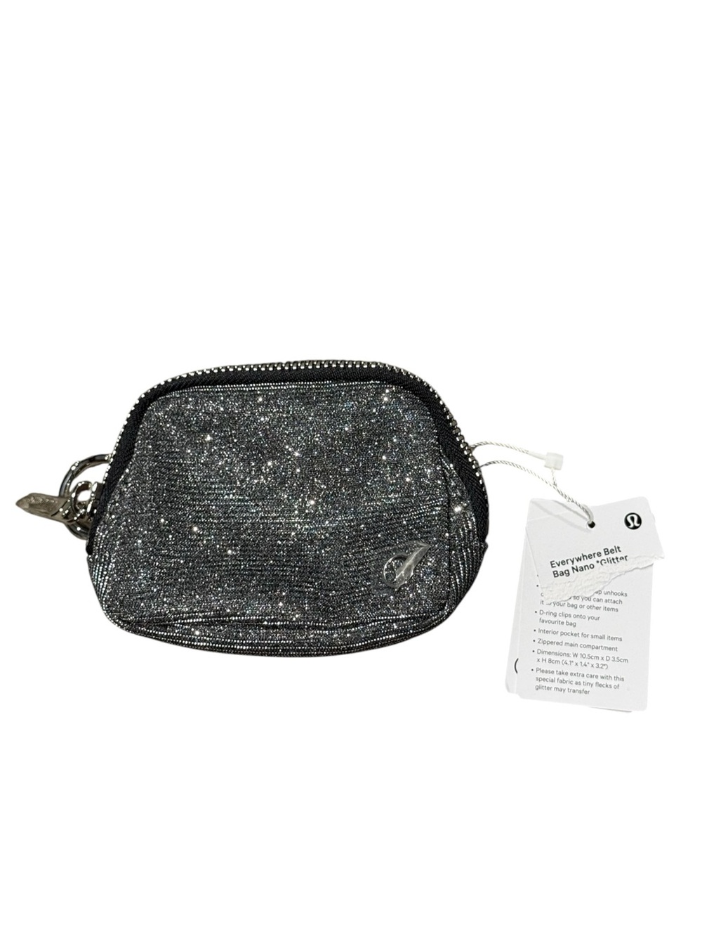 Lululemon Everywhere Belt Bag Nano Silver Glitter